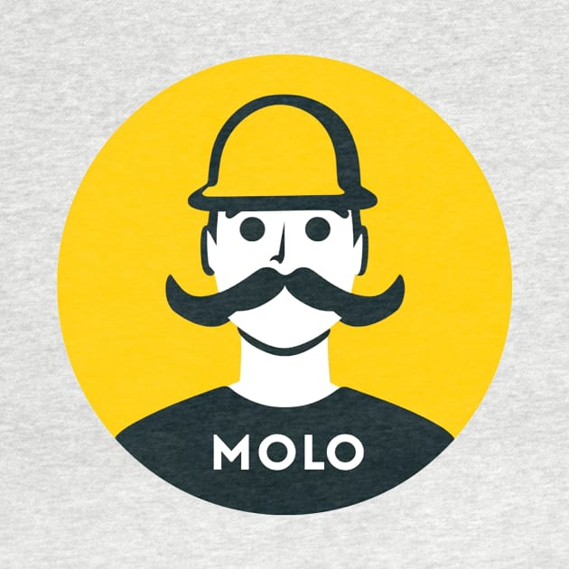 Building Boldness: Molo Logo in Heroic Pop Art Style by melbournedesign